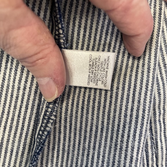 Christopher & Banks Railroad Striped Jacket With 4 Pockets & Long Sleeves Small - Picture 11 of 13
